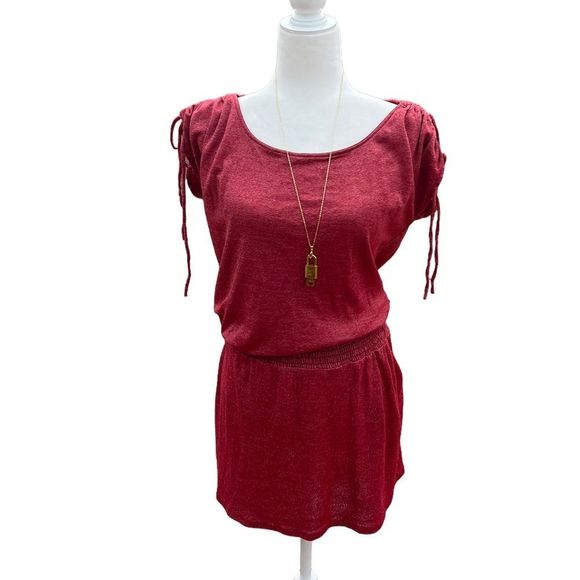 Michael Stars Gathered Waist Mini Dress Size OS Fits Most - Picture 9 of 9
